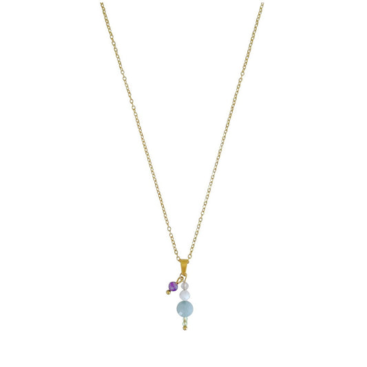 Harmonie-Edelstein-Halskette – Gold