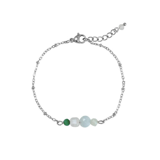 Positives und liebevolles Armband – Silber