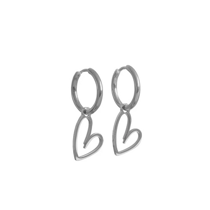 Herzohrringe – Silber