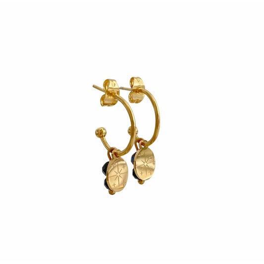 Glitzernde Turmalin-Ohrringe – Gold