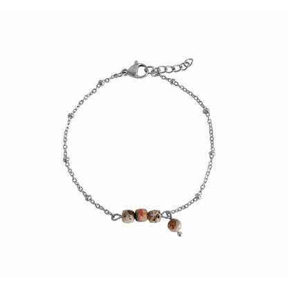 Rhodochrosit-Armband – Silber