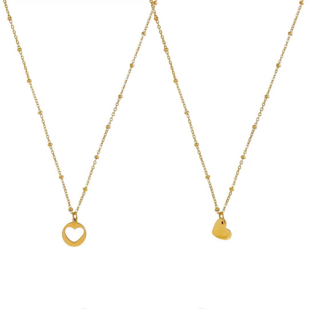 Freundschaftskette + Kette – Gold