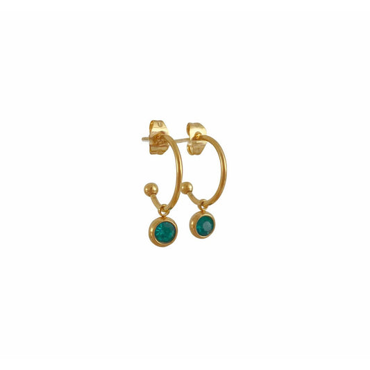 Ohrringe Kristall Azurblau – Gold
