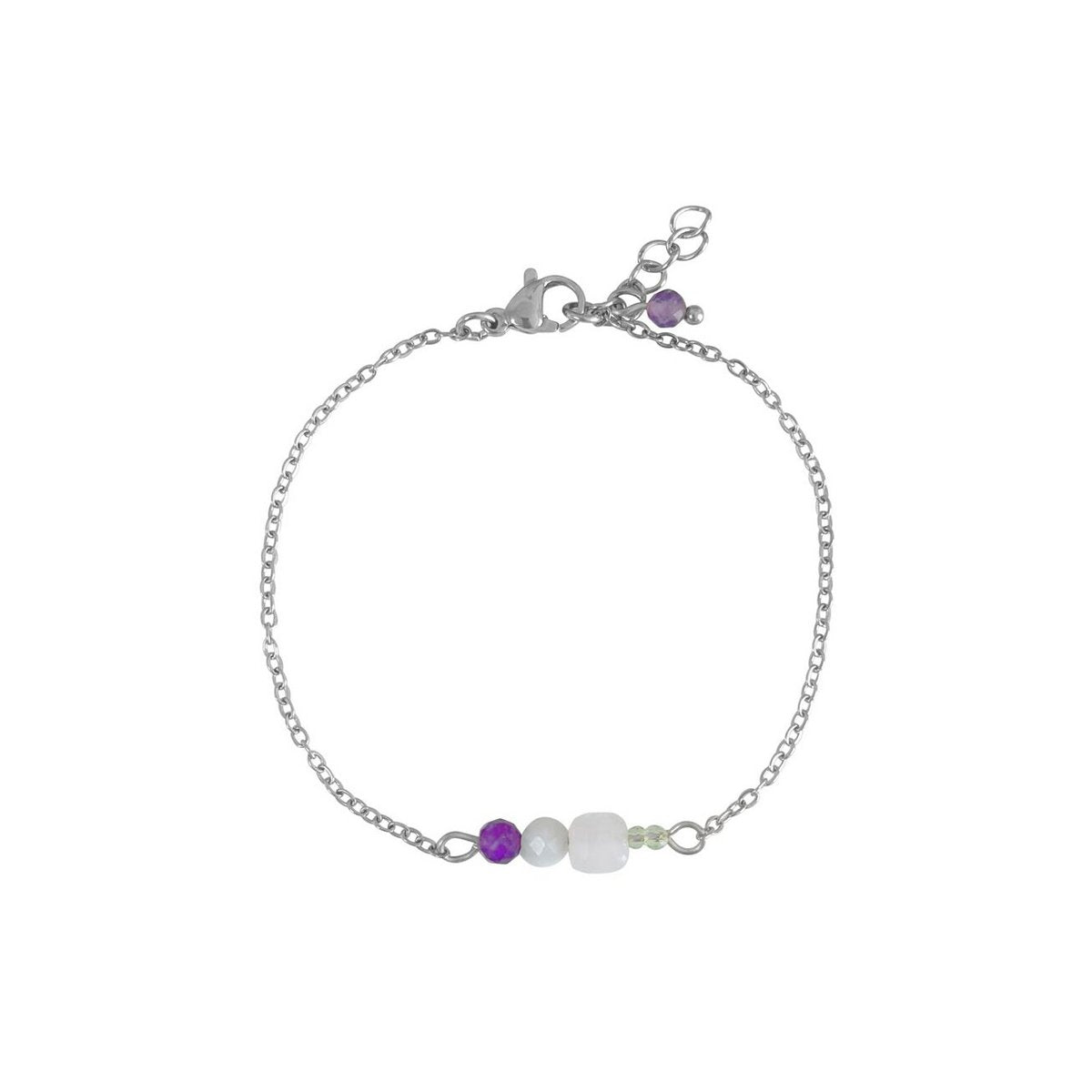 Harmonie-Edelstein-Armband – Silber