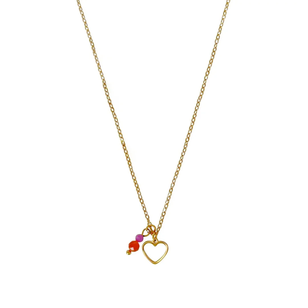 Liebevolle und mutige Kette - Gold