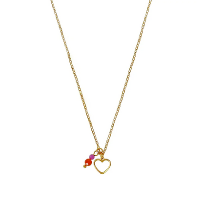 Liebevolle und mutige Kette - Gold