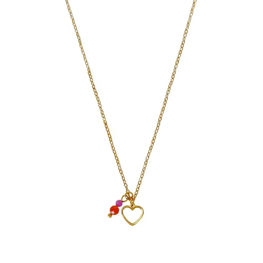 Liebevolle und mutige Kette - Gold